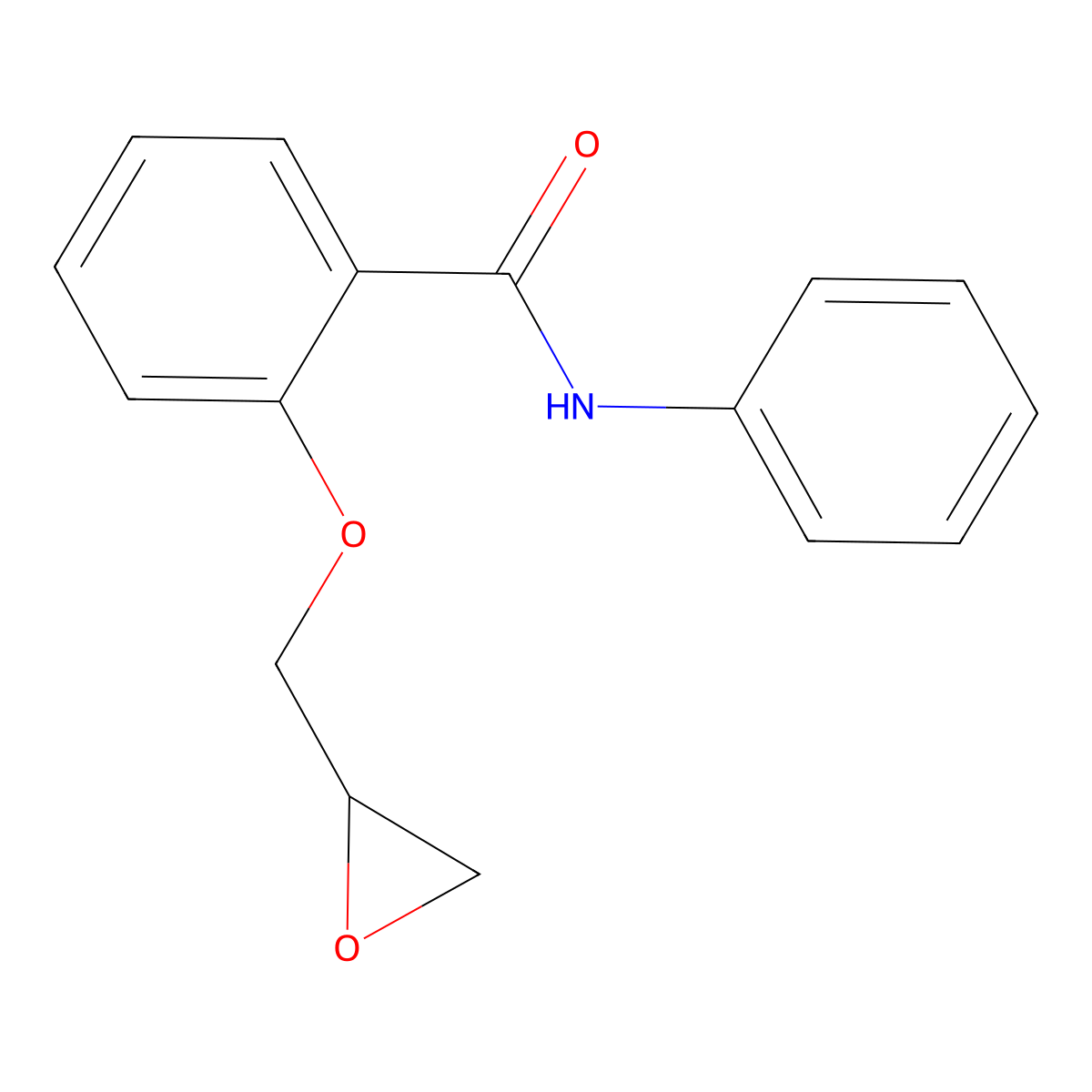 2-(oxiran-2-ylmethoxy)-N-phenylbenzamide molecular structure, CAS 81500-03-0