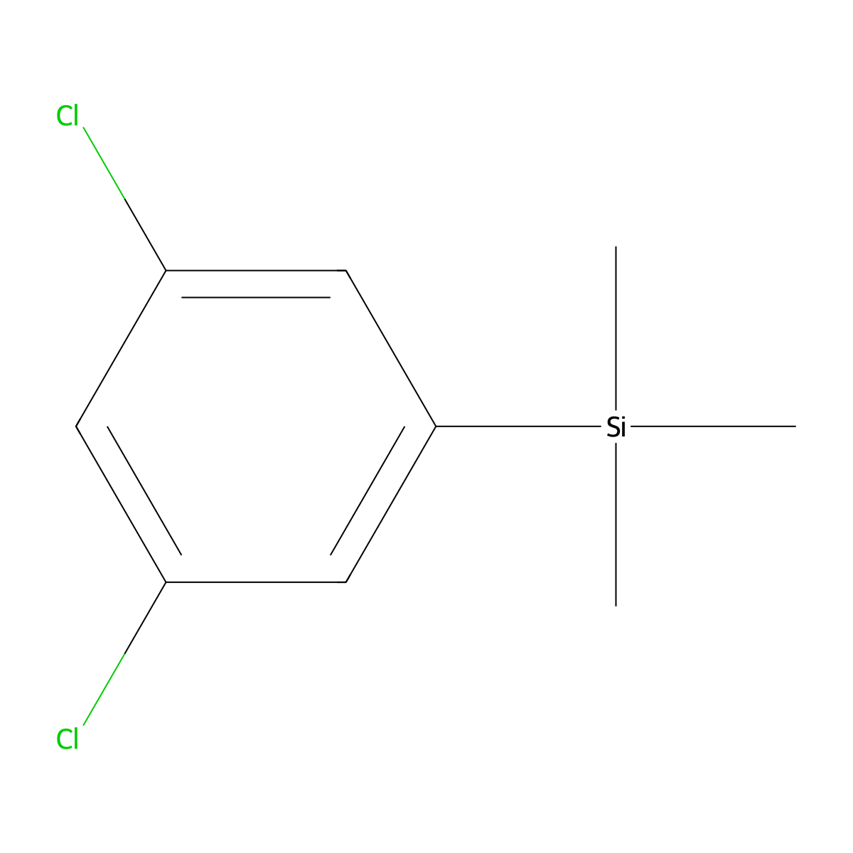 (3,5-Dichlorophenyl)trimethylsilane molecular structure, CAS 81500-90-5
