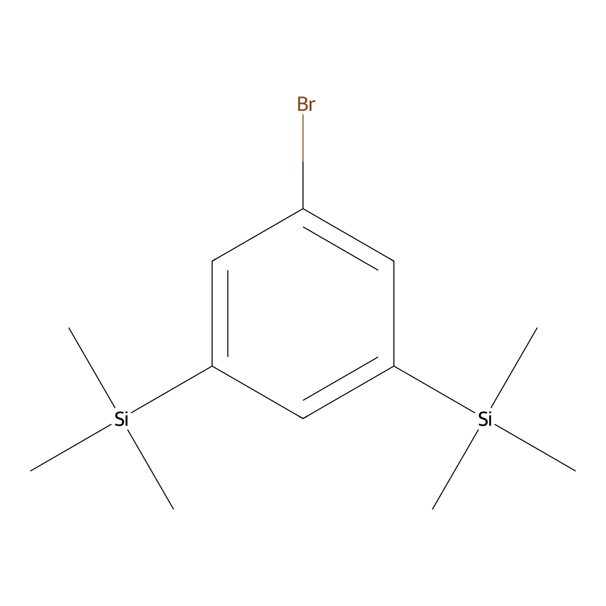 (5-Bromo-1,3-phenylene)bis(trimethylsilane) molecular structure, CAS 81500-92-7