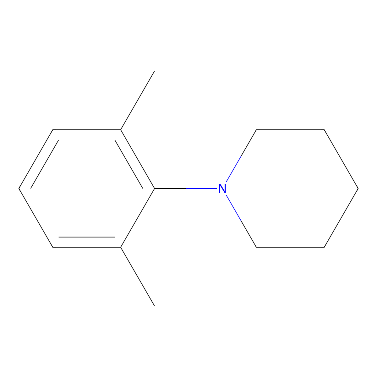 N-(2,6-Dimethylphenyl)piperidine molecular structure, CAS 81506-15-2