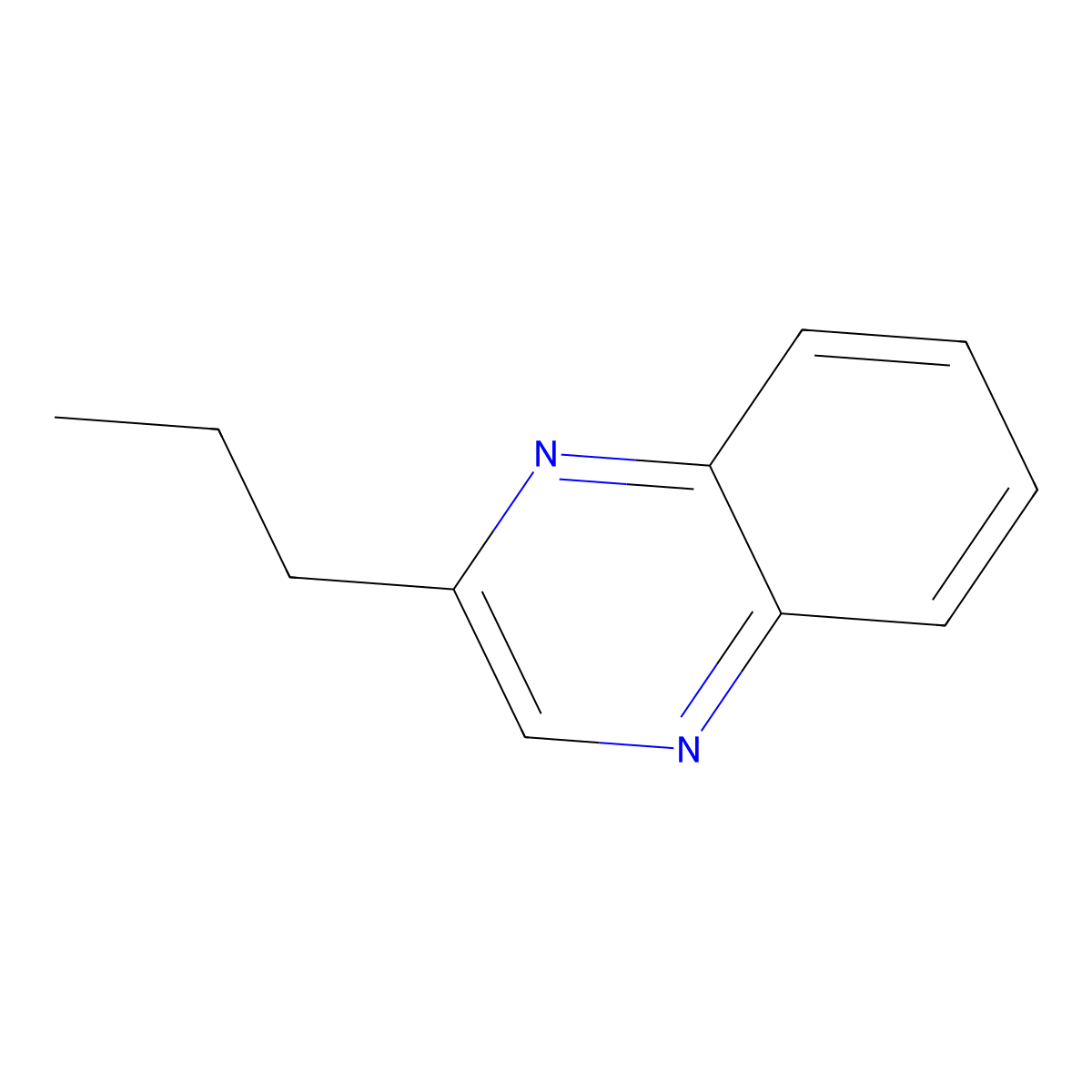 2-Propylquinoxaline molecular structure, CAS 81516-60-1