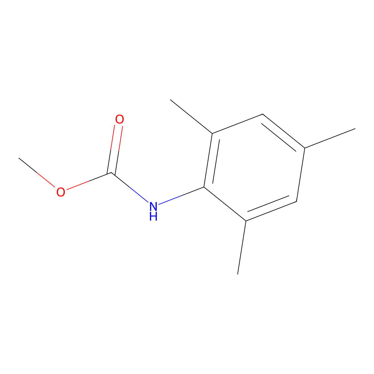 Methyl mesitylcarbamate molecular structure, CAS 81517-97-7