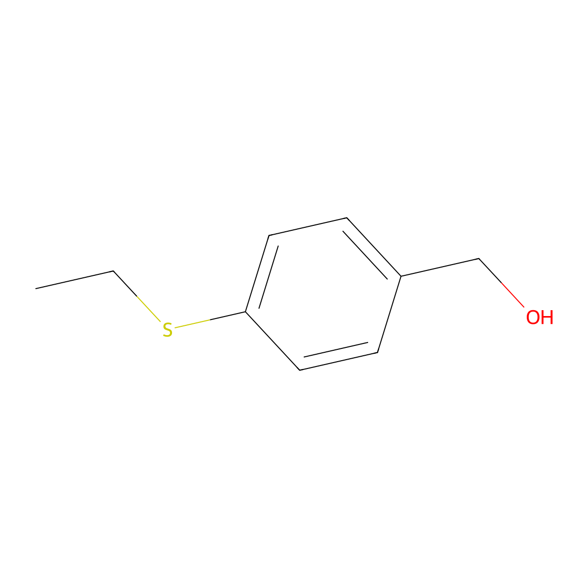 4-(Ethylthio)benzyl alcohol molecular structure, CAS 81518-54-9