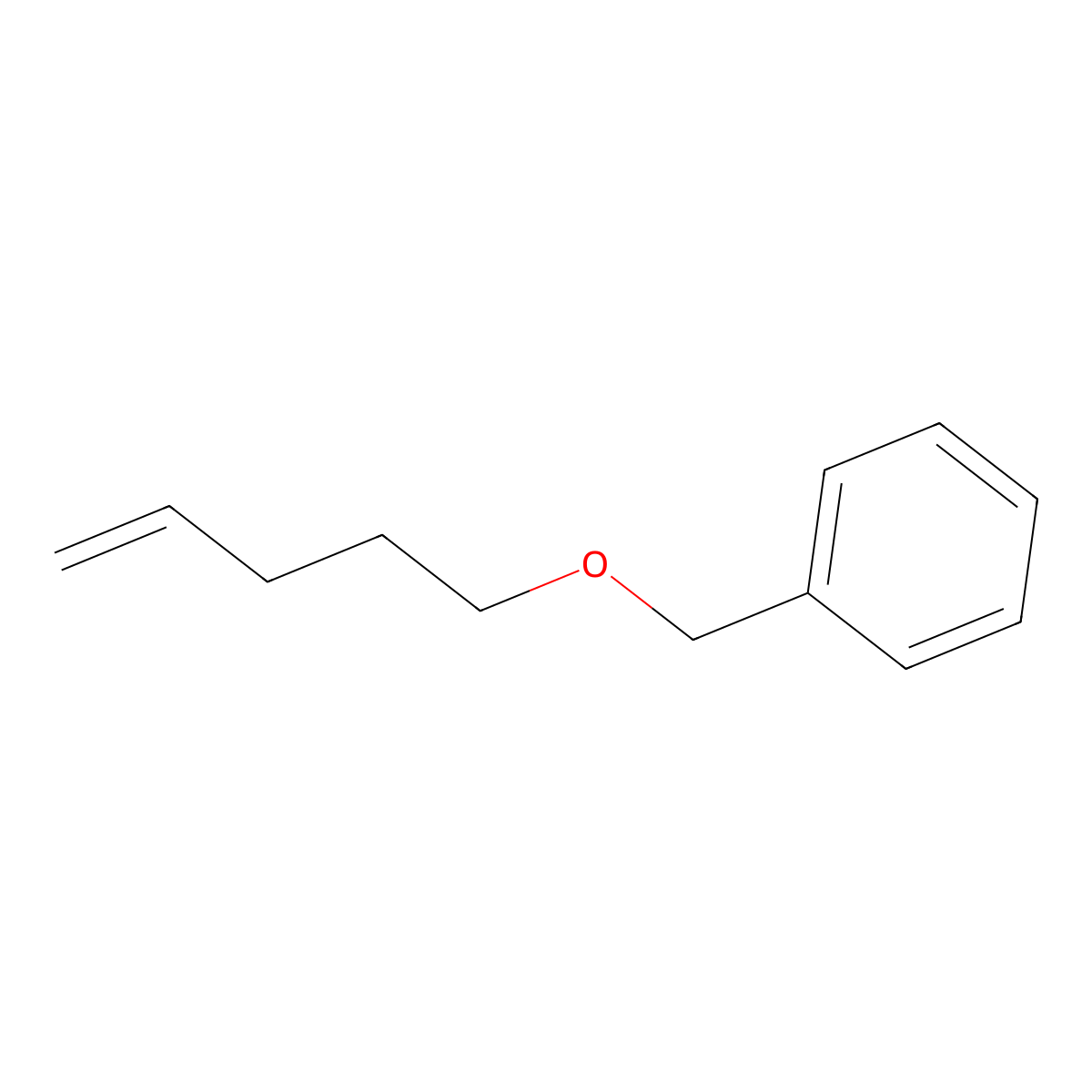 ((Pent-4-en-1-yloxy)methyl)benzene molecular structure, CAS 81518-74-3