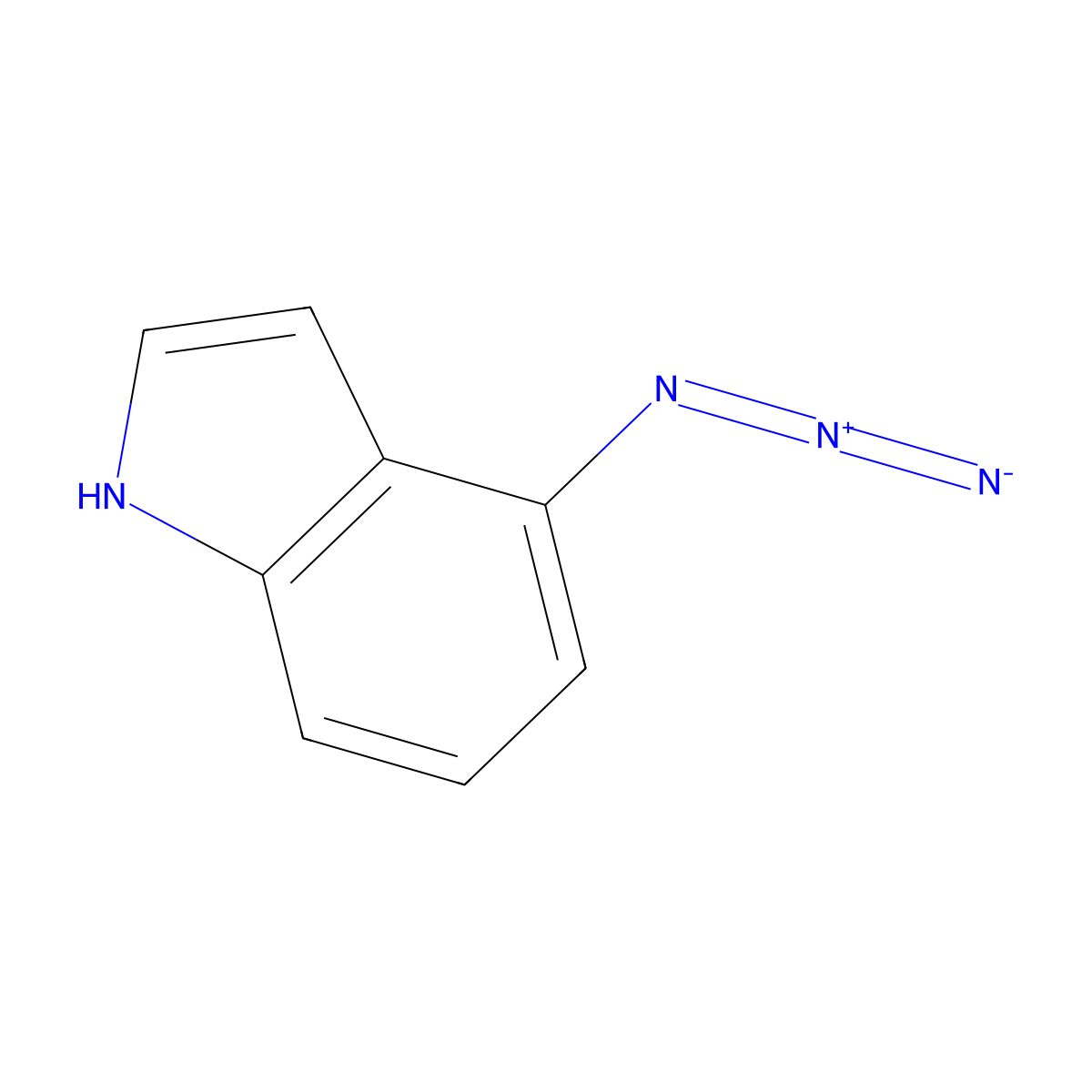 4-Azido-1H-indole molecular structure, CAS 81524-73-4