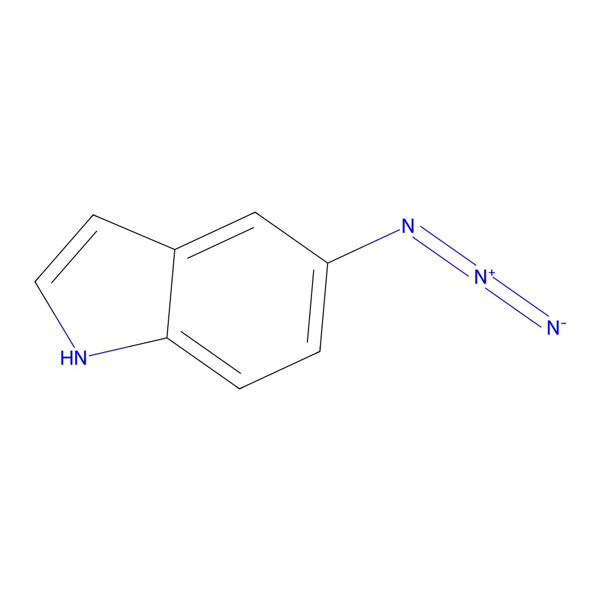 5-Azidoindole molecular structure, CAS 81524-74-5