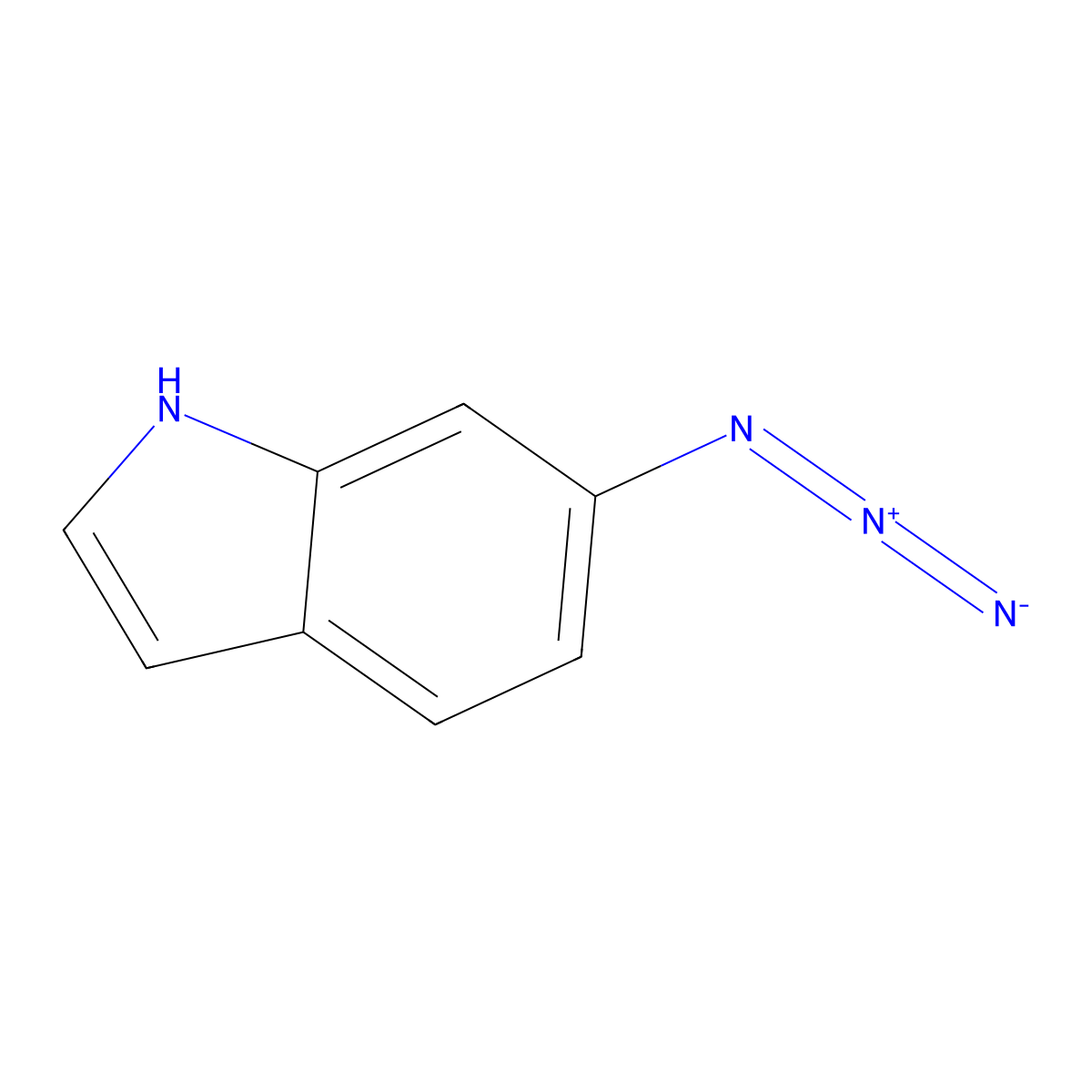 6-Azido-1H-indole molecular structure, CAS 81524-75-6