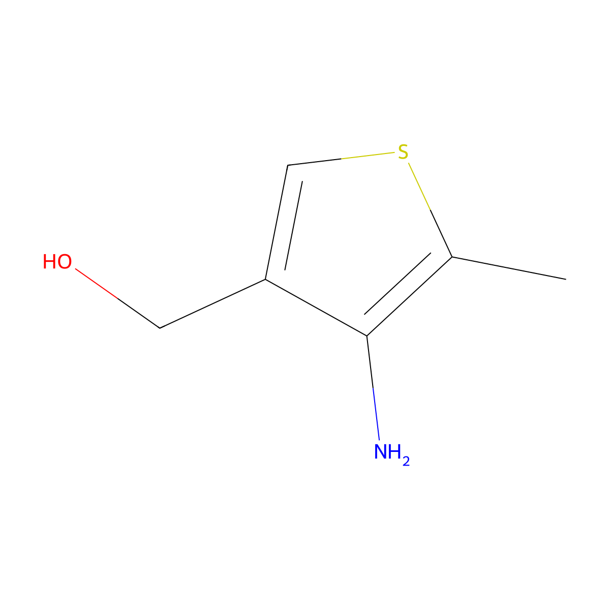 (4-Amino-5-methylthiophen-3-yl)methanol molecular structure, CAS 81528-49-6