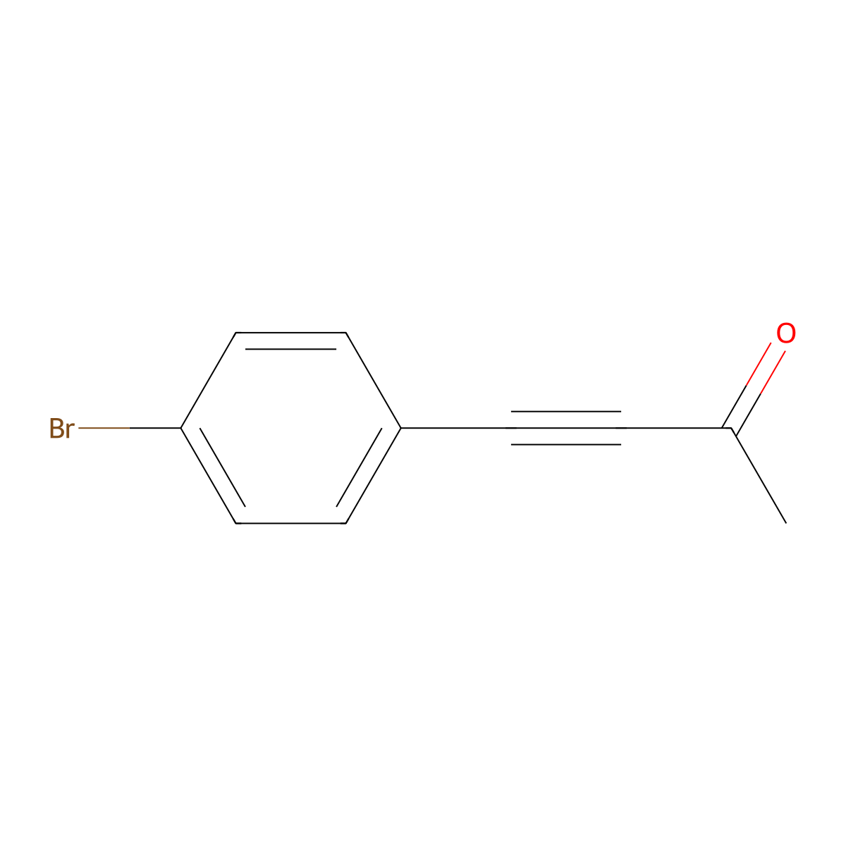 3-Butyn-2-one, 4-(4-bromophenyl)- molecular structure, CAS 81532-79-8
