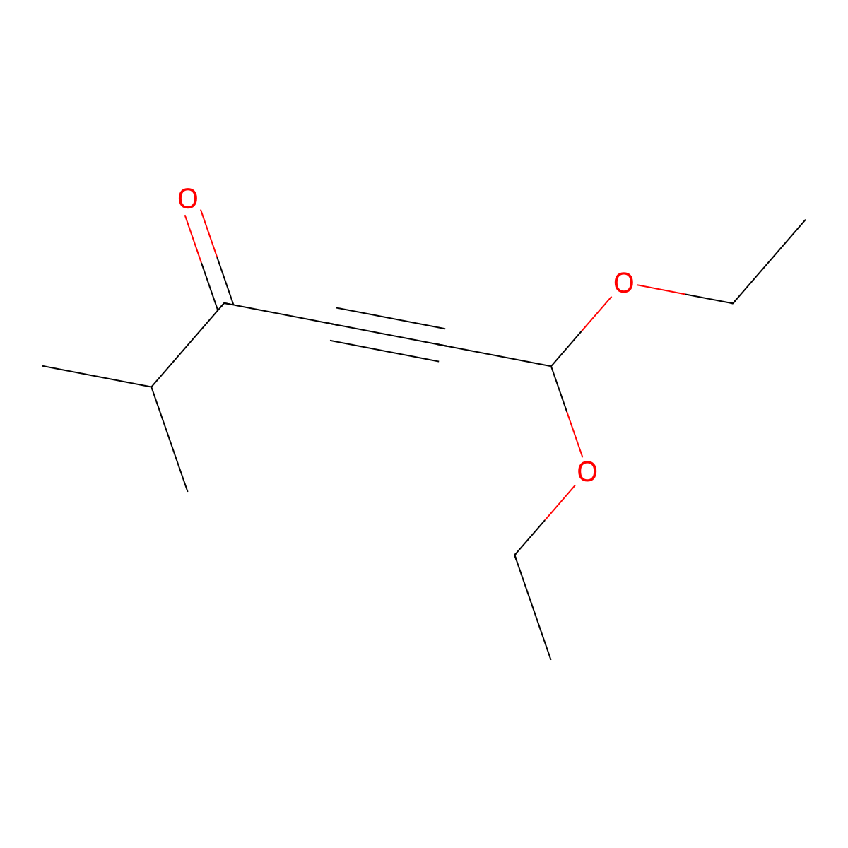 6,6-Diethoxy-2-methylhex-4-yn-3-one molecular structure, CAS 81535-81-1