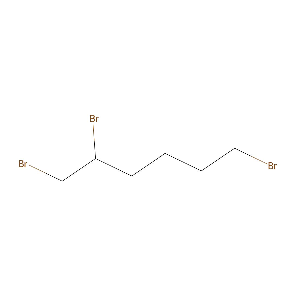 1,2,6-Tribromohexane molecular structure, CAS 81536-61-0