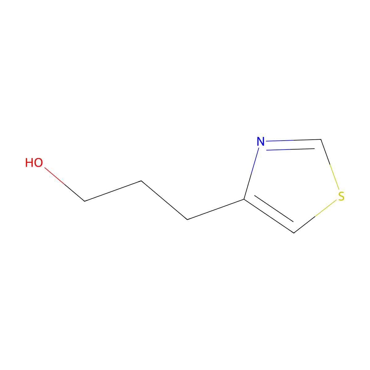 3-(1,3-Thiazol-4-yl)propan-1-ol molecular structure, CAS 81542-67-8