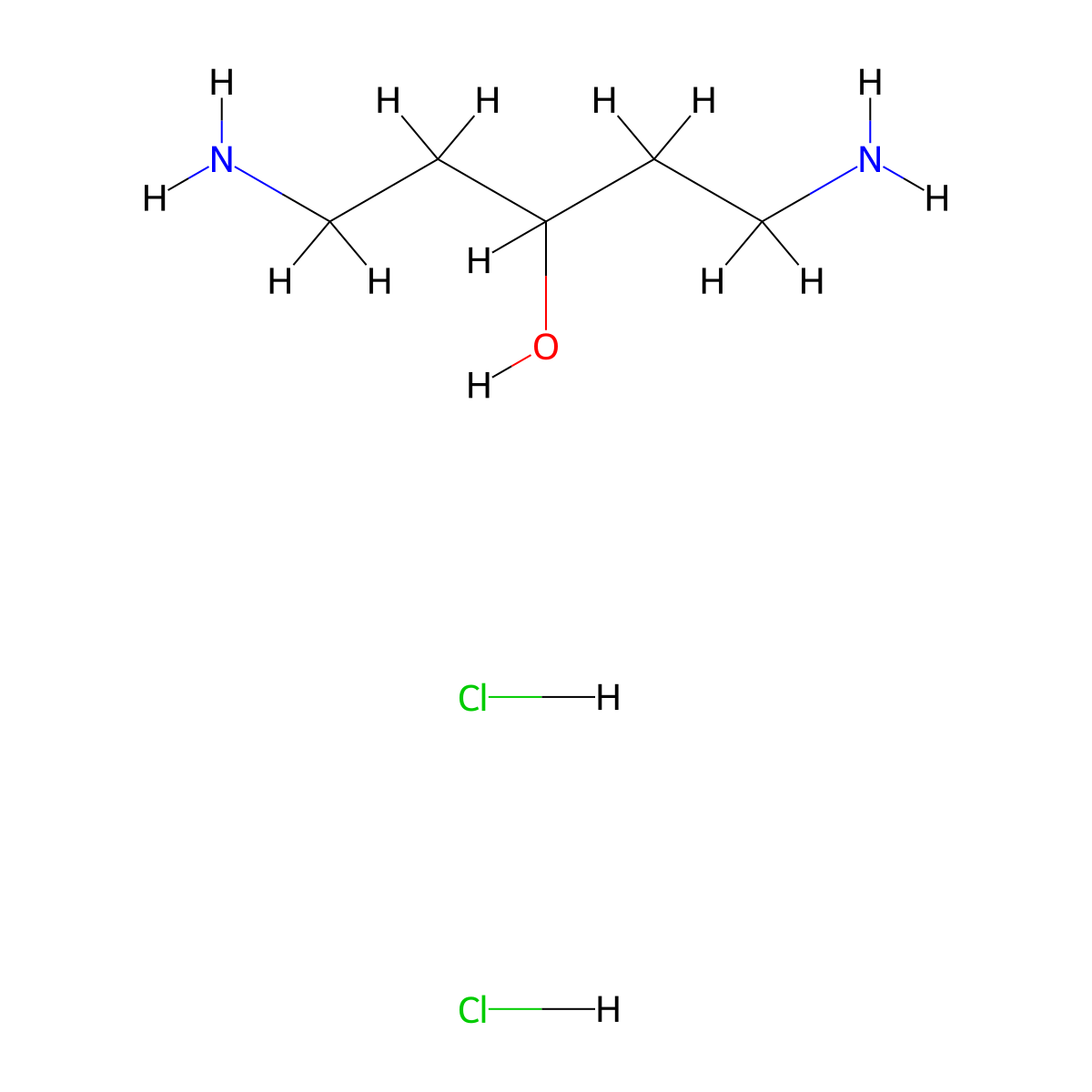 1,5-Diaminopentan-3-ol dihydrochloride molecular structure, CAS 81555-06-8