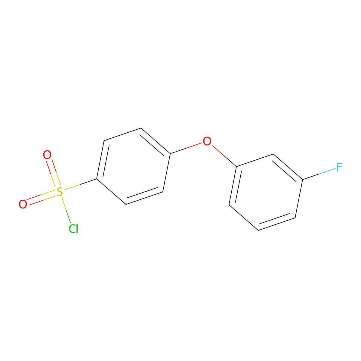 4-(3-Fluorophenoxy)benzene-1-sulfonyl chloride molecular structure, CAS 815576-23-9