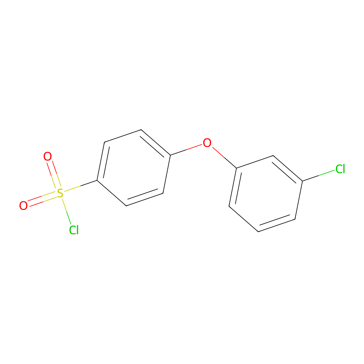 4-(3-Chlorophenoxy)benzenesulfonyl chloride molecular structure, CAS 815576-24-0