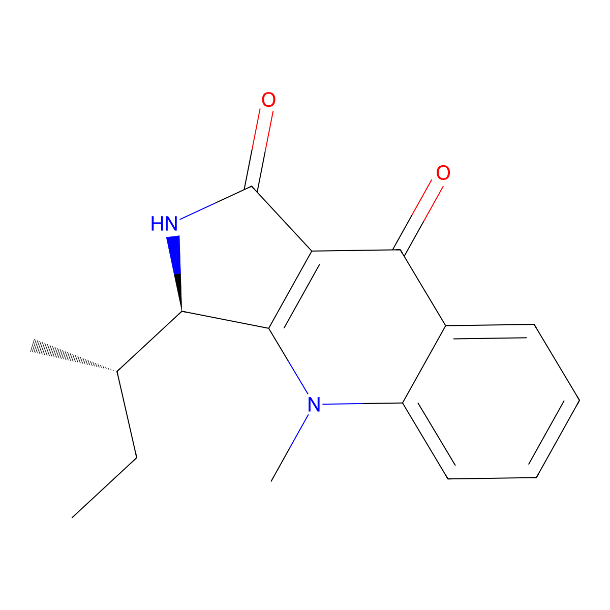 Quinolactacin A1 molecular structure, CAS 815576-68-2