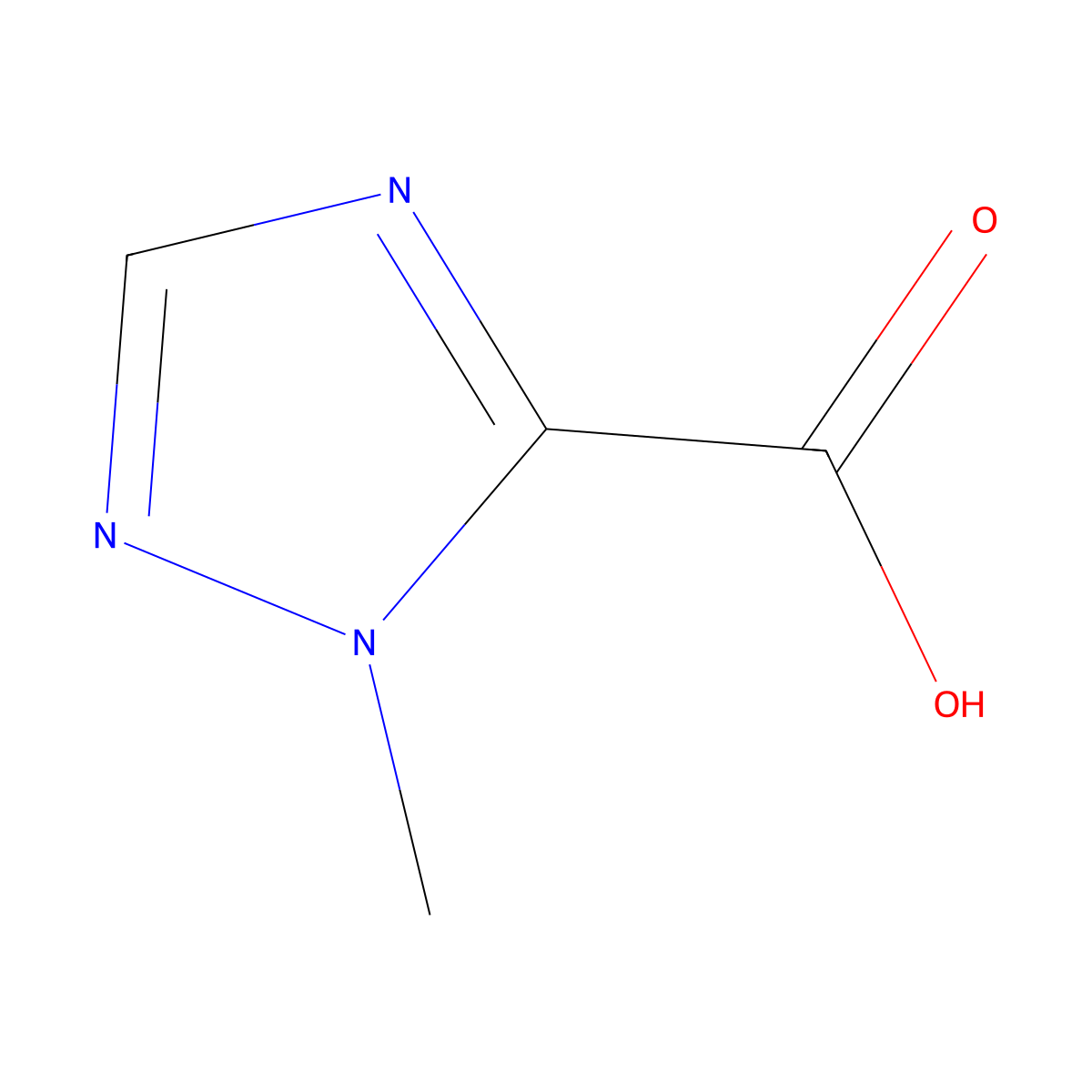 1-Methyl-1H-1,2,4-triazole-5-carboxylic acid molecular structure, CAS 815588-93-3