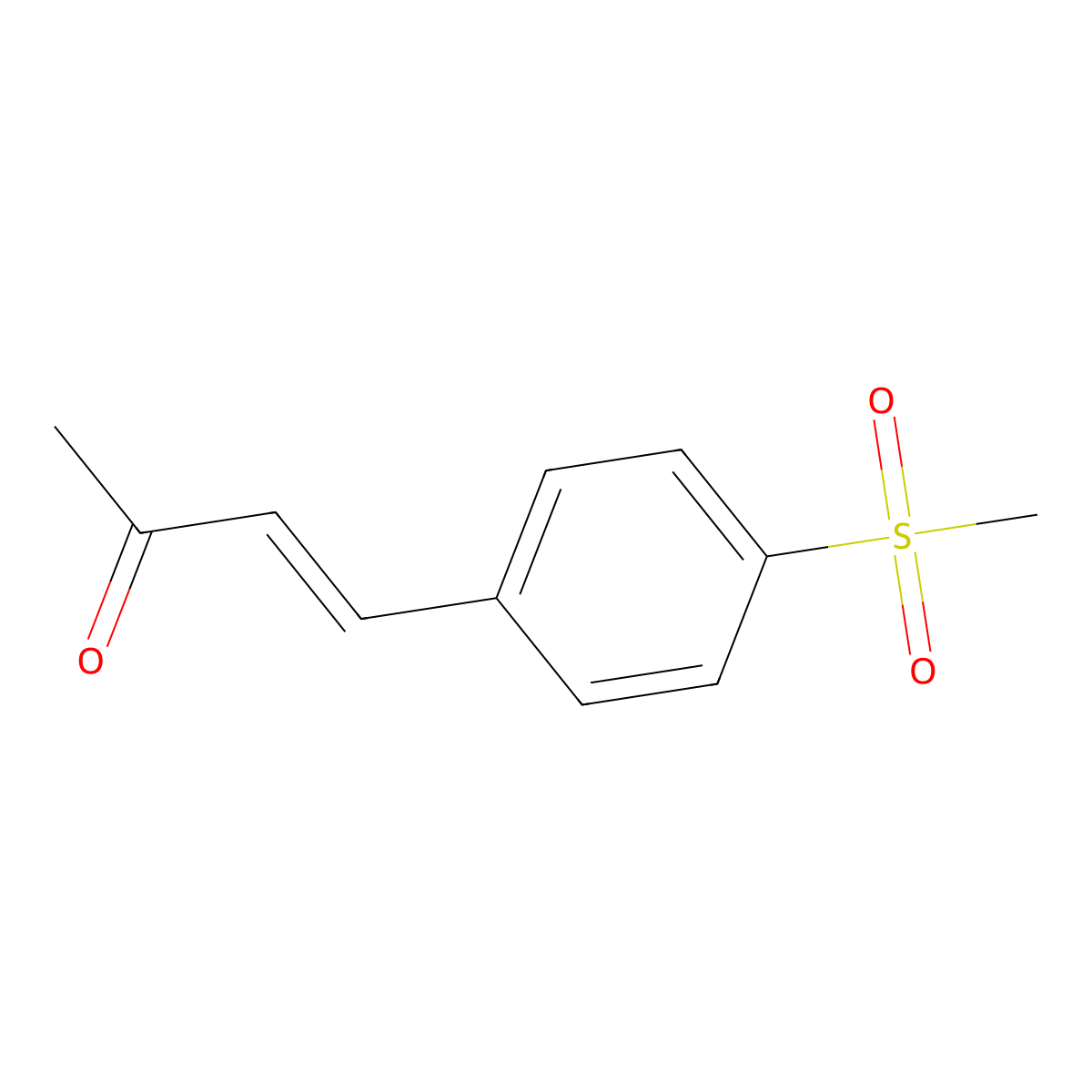 4-(4-Methanesulfonylphenyl)but-3-EN-2-one molecular structure, CAS 81559-91-3