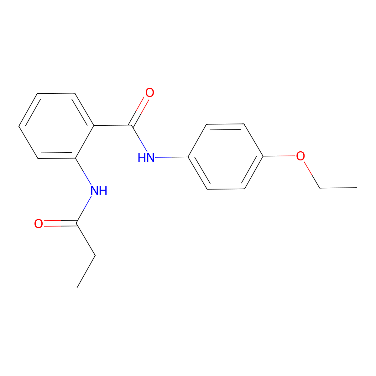 N-(4-ethoxyphenyl)-2-(propanoylamino)benzamide molecular structure, CAS 815604-43-4