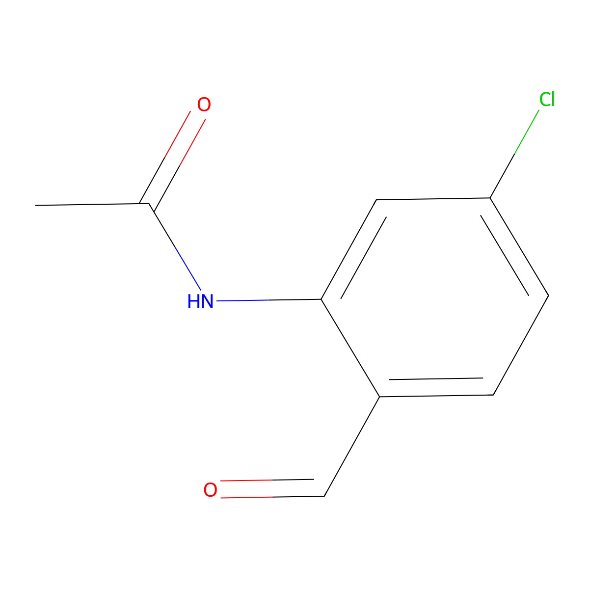 N-(5-Chloro-2-formylphenyl)acetamide molecular structure, CAS 815607-98-8