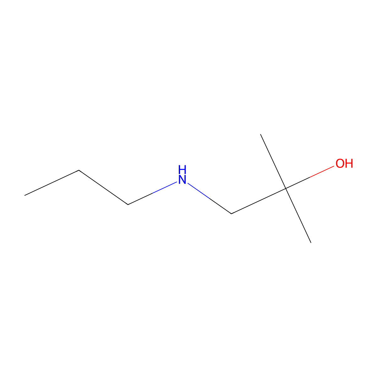 2-Methyl-1-(propylamino)propan-2-ol molecular structure, CAS 815608-03-8