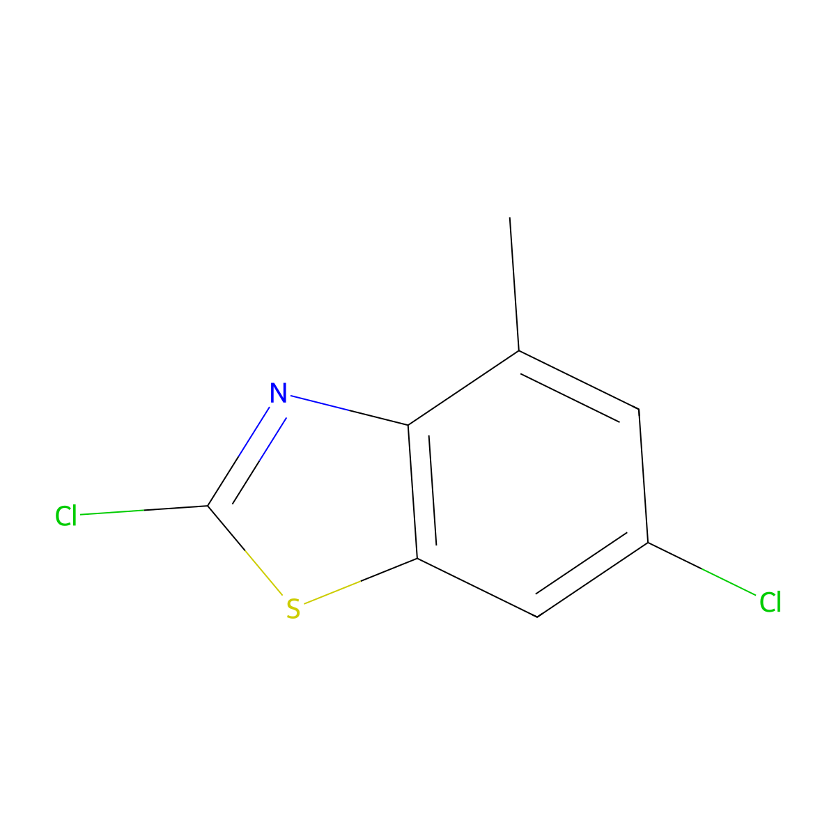 2,6-Dichloro-4-methyl-1,3-benzothiazole molecular structure, CAS 81561-05-9