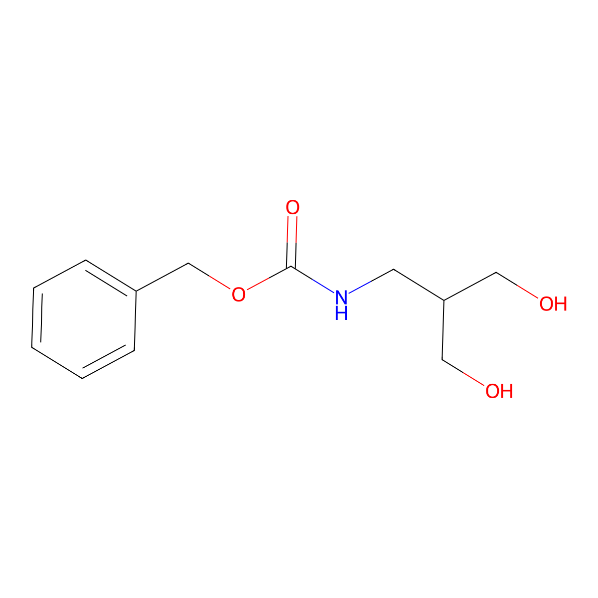 benzyl N-[3-hydroxy-2-(hydroxymethyl)propyl]carbamate molecular structure, CAS 815611-04-2