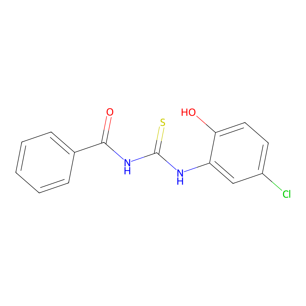 1-Benzoyl-3-(5-chloro-2-hydroxyphenyl)thiourea molecular structure, CAS 815612-78-3