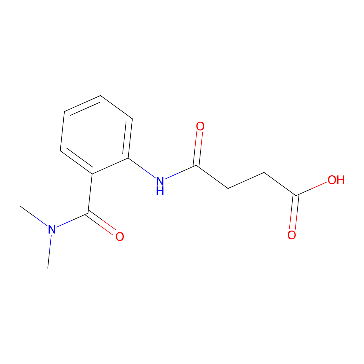 4-[2-(Dimethylcarbamoyl)anilino]-4-oxobutanoic acid molecular structure, CAS 815613-59-3