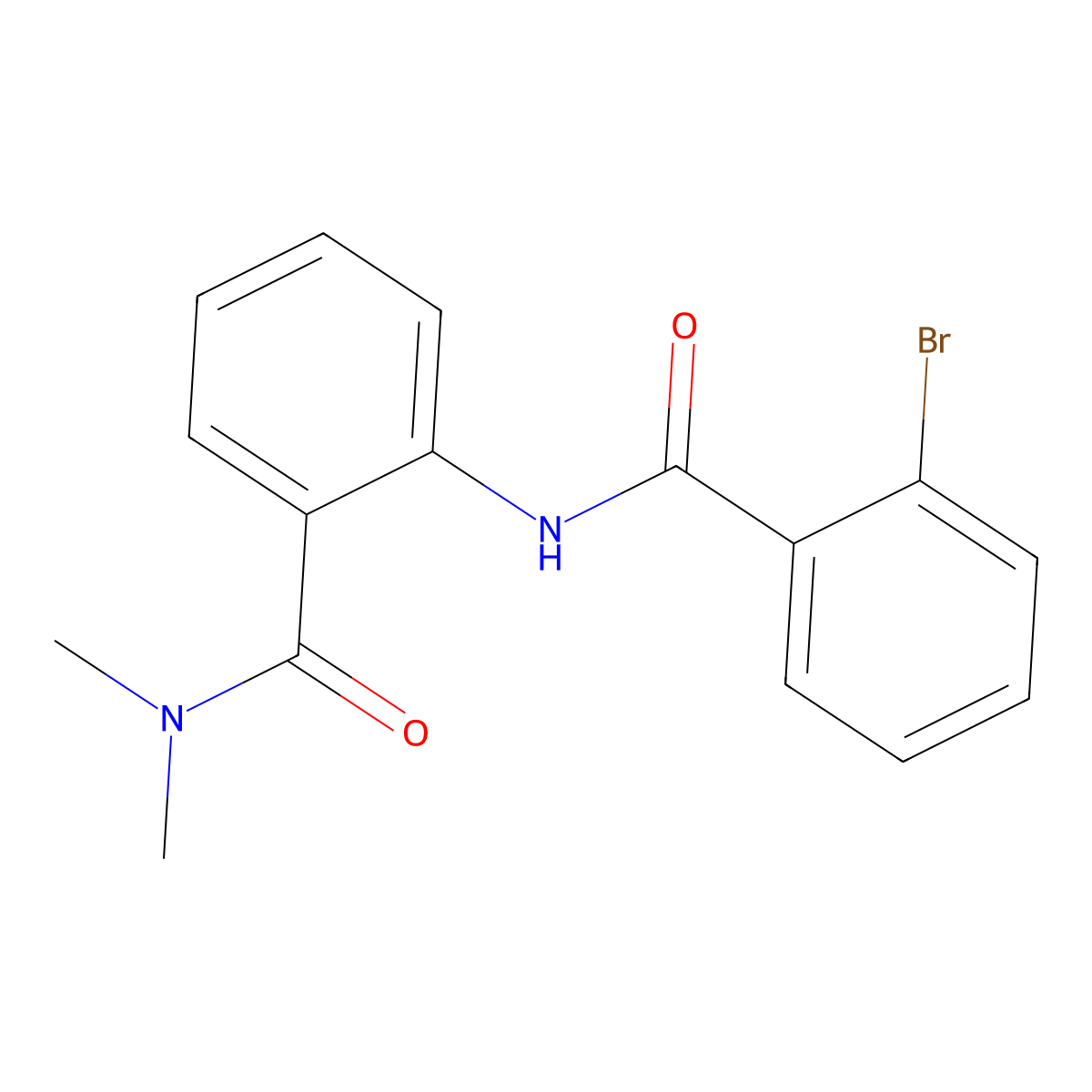 2-[(2-bromobenzoyl)amino]-N,N-dimethylbenzamide molecular structure, CAS 815613-60-6
