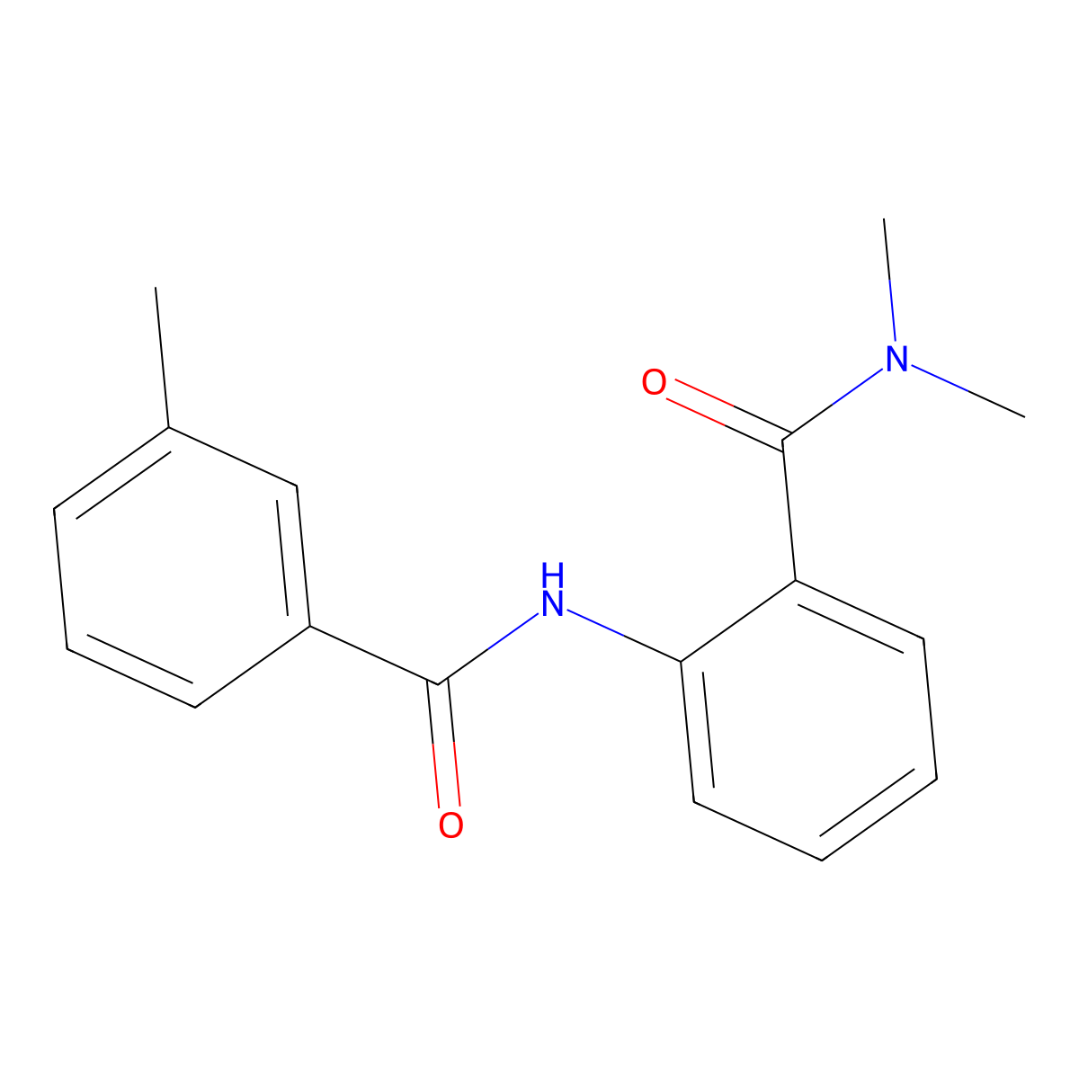 N,N-dimethyl-2-[(3-methylbenzoyl)amino]benzamide molecular structure, CAS 815613-70-8