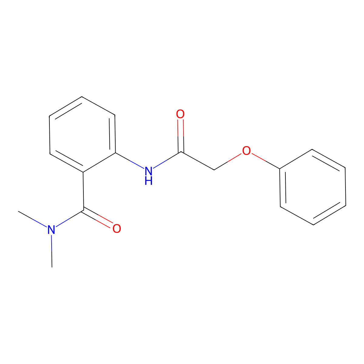 N,N-dimethyl-2-[(2-phenoxyacetyl)amino]benzamide molecular structure, CAS 815613-72-0