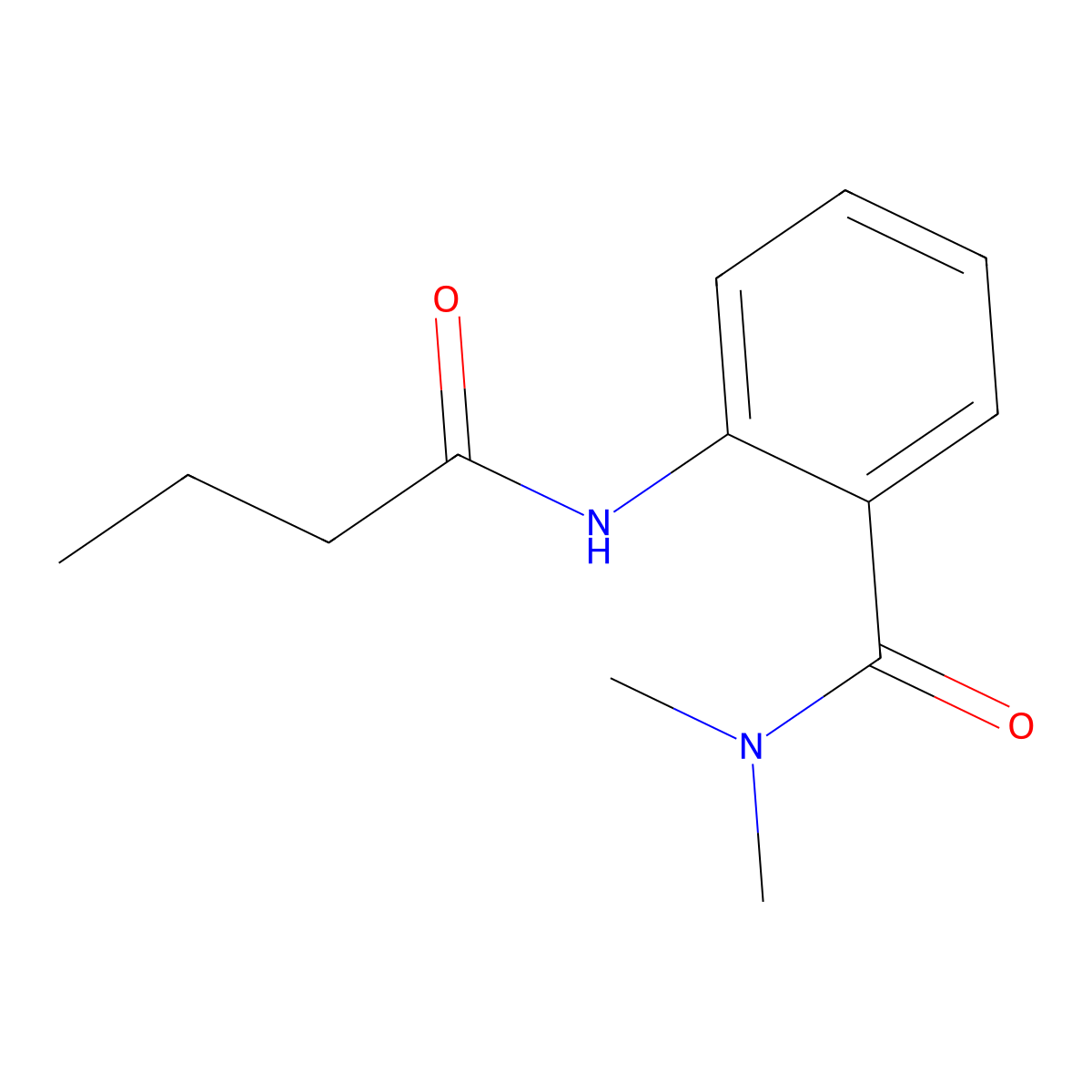 2-(butanoylamino)-N,N-dimethylbenzamide molecular structure, CAS 815613-93-5
