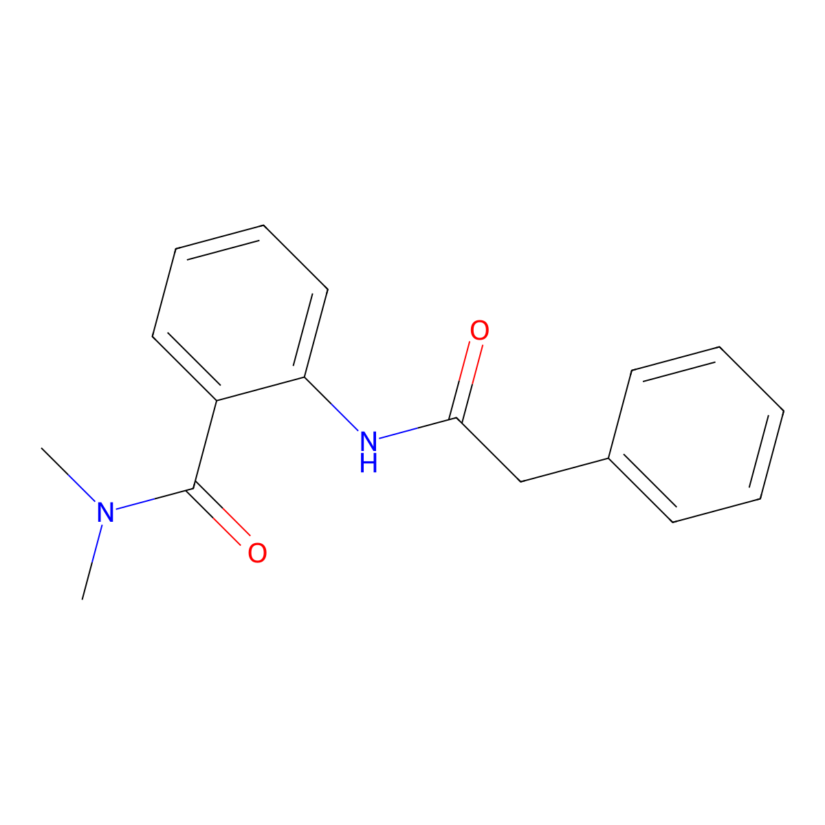 N,N-dimethyl-2-[(phenylacetyl)amino]benzamide molecular structure, CAS 815614-02-9