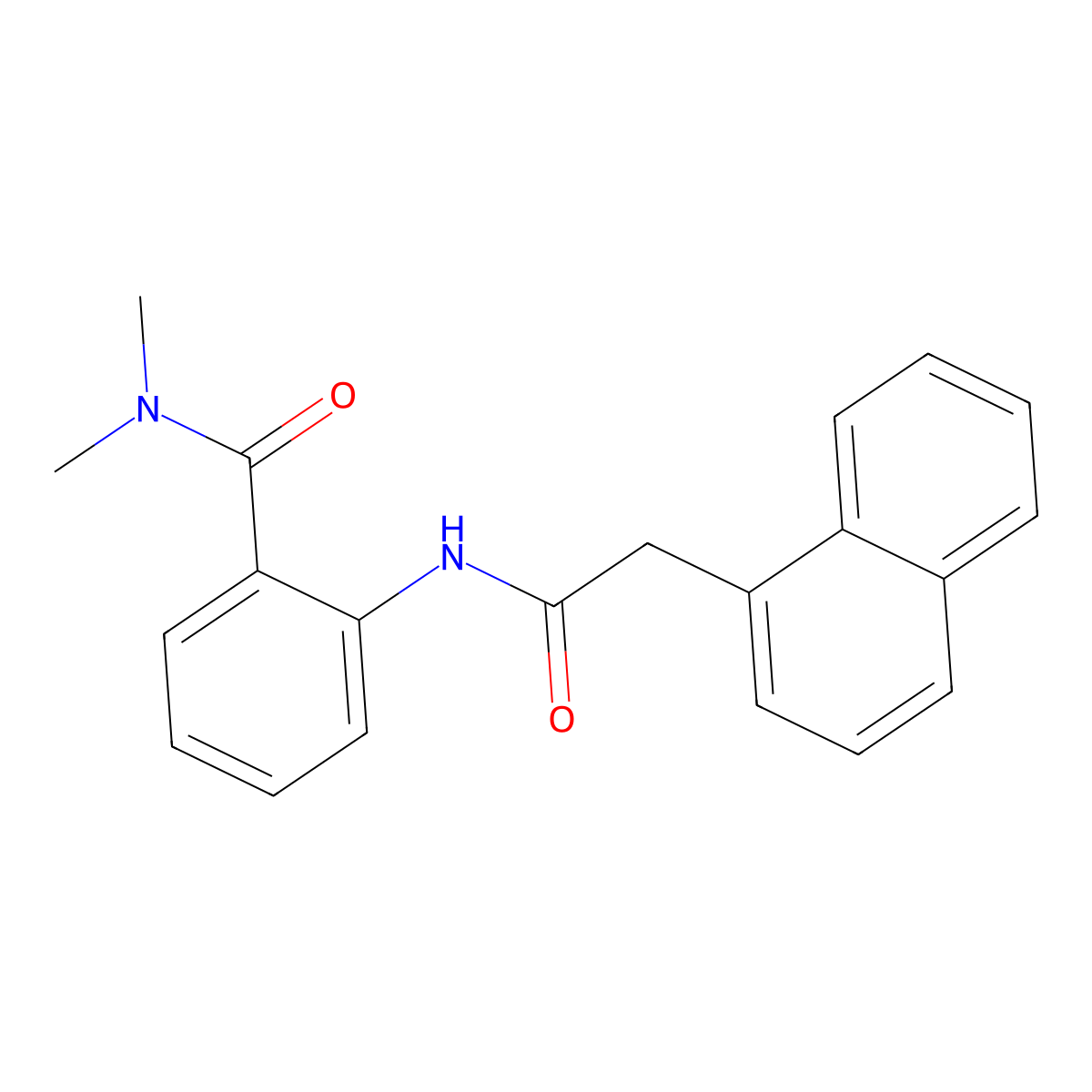 N,N-dimethyl-2-[(1-naphthylacetyl)amino]benzamide molecular structure, CAS 815614-20-1
