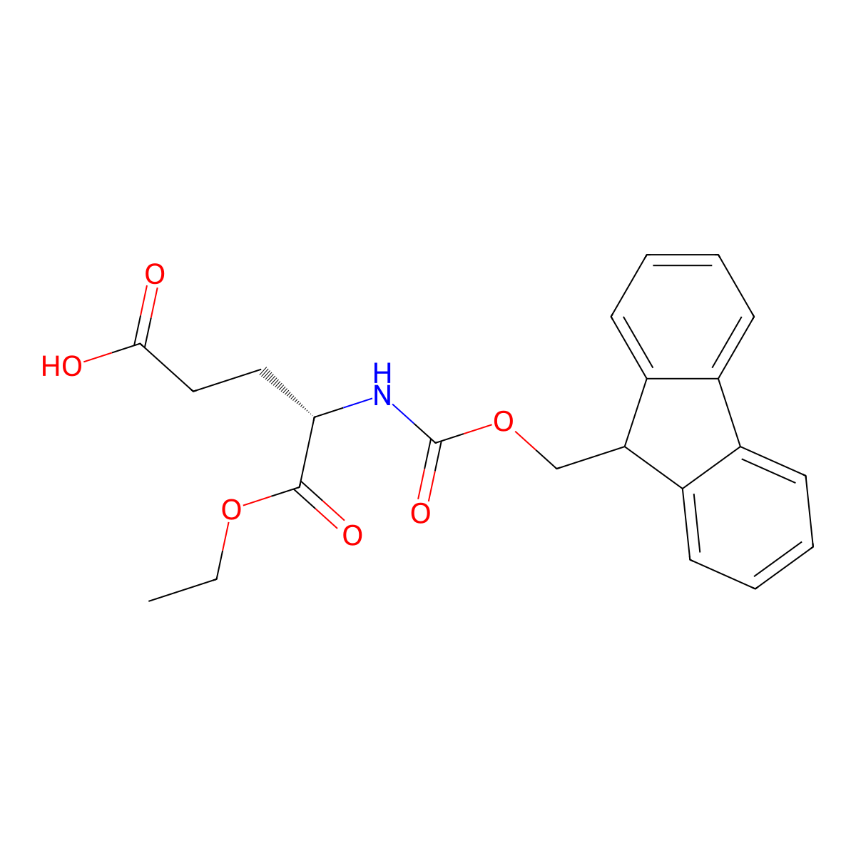 Fmoc-L-Glu-OEt molecular structure, CAS 815619-35-3