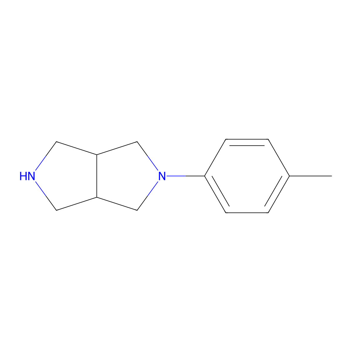 2-p-Tolyloctahydropyrrolo[3,4-c]pyrrole molecular structure, CAS 815632-23-6