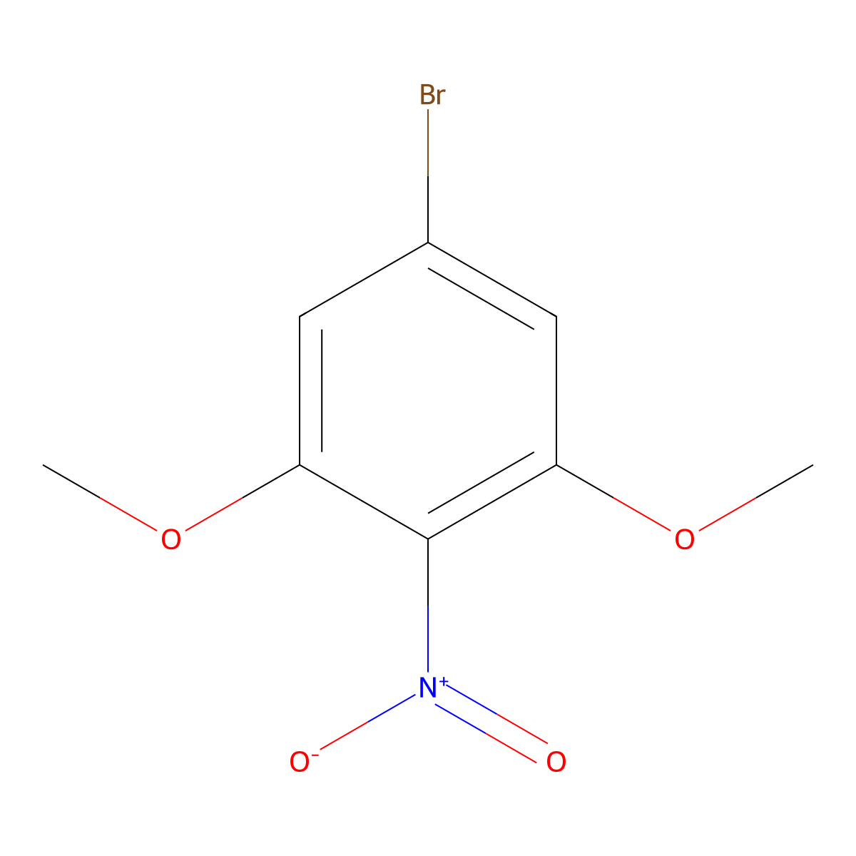 5-Bromo-1,3-dimethoxy-2-nitrobenzene molecular structure, CAS 815632-47-4