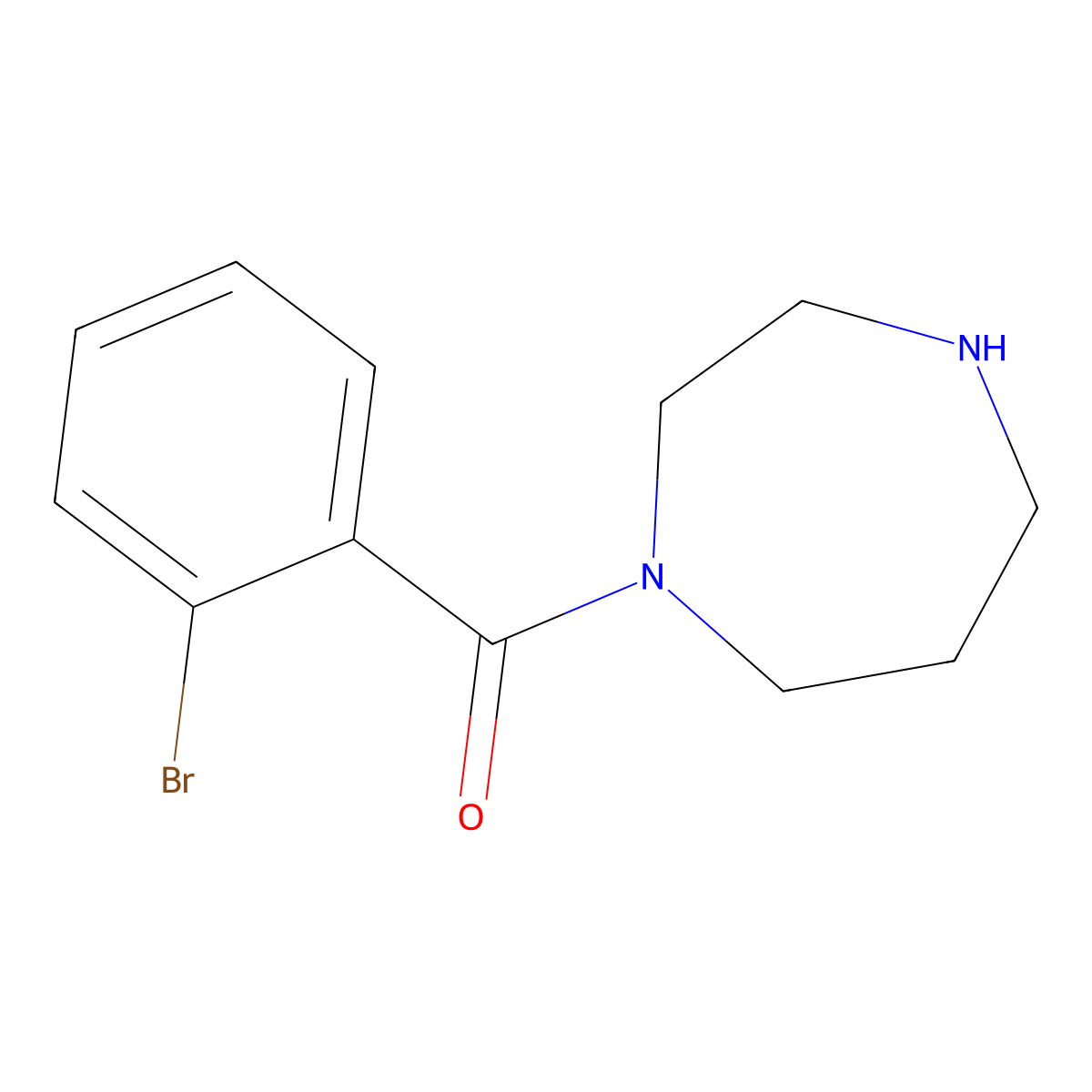 1-(2-Bromobenzoyl)-1,4-diazepane molecular structure, CAS 815650-74-9