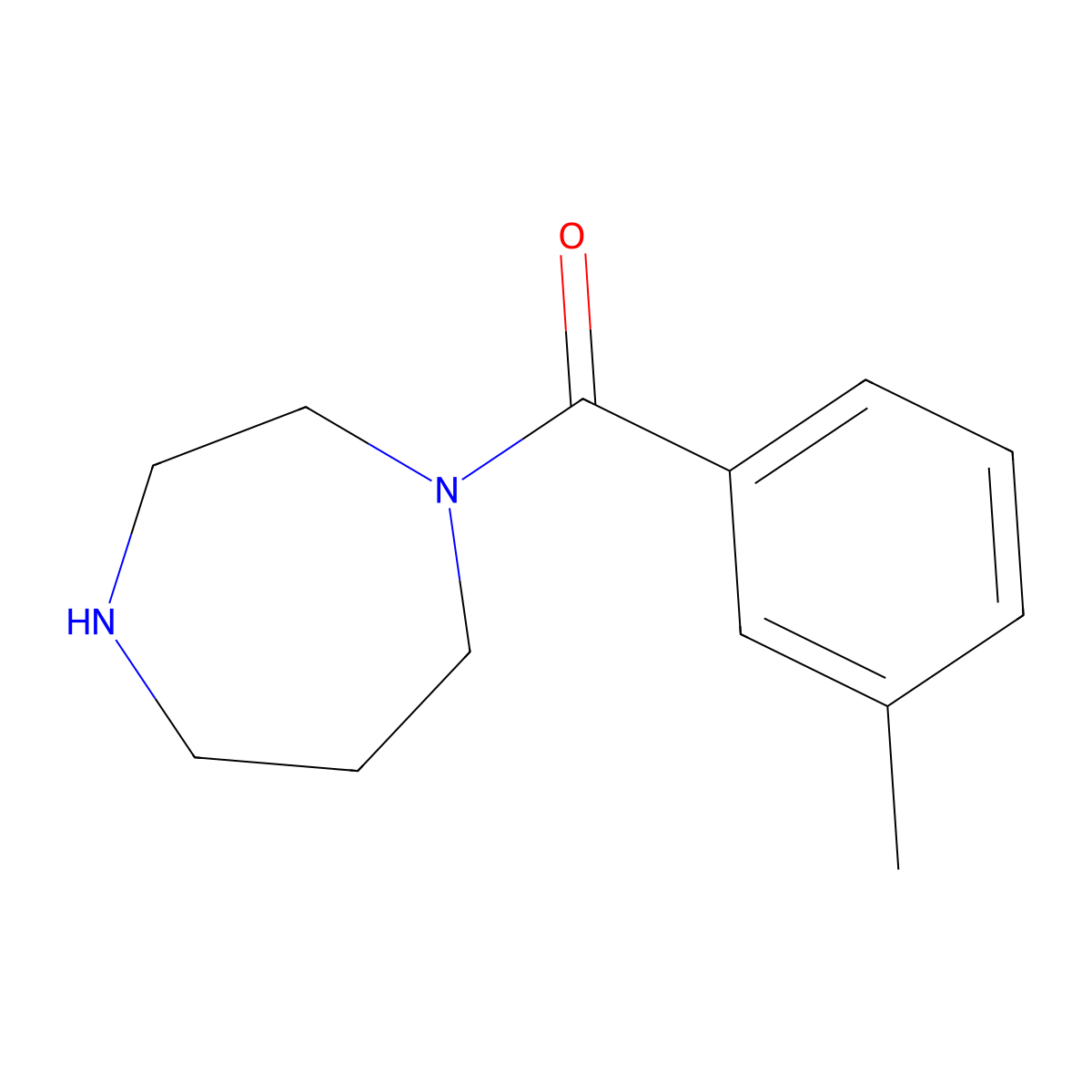 1-(3-Methylbenzoyl)-1,4-diazepane molecular structure, CAS 815650-83-0