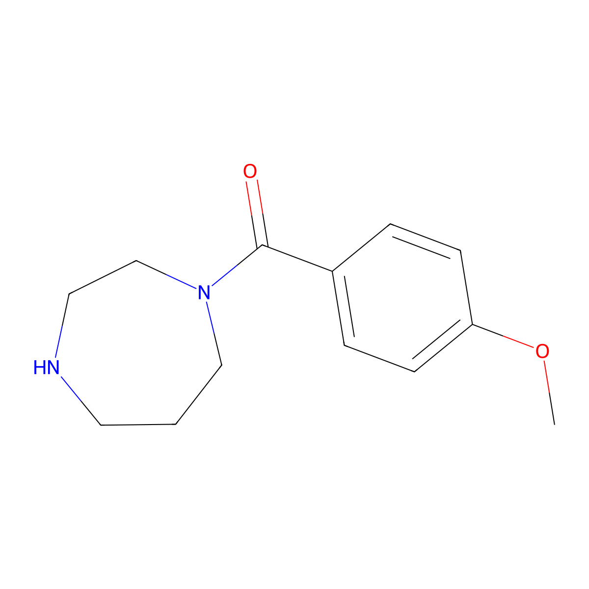 1-(4-Methoxybenzoyl)-1,4-diazepane molecular structure, CAS 815650-87-4