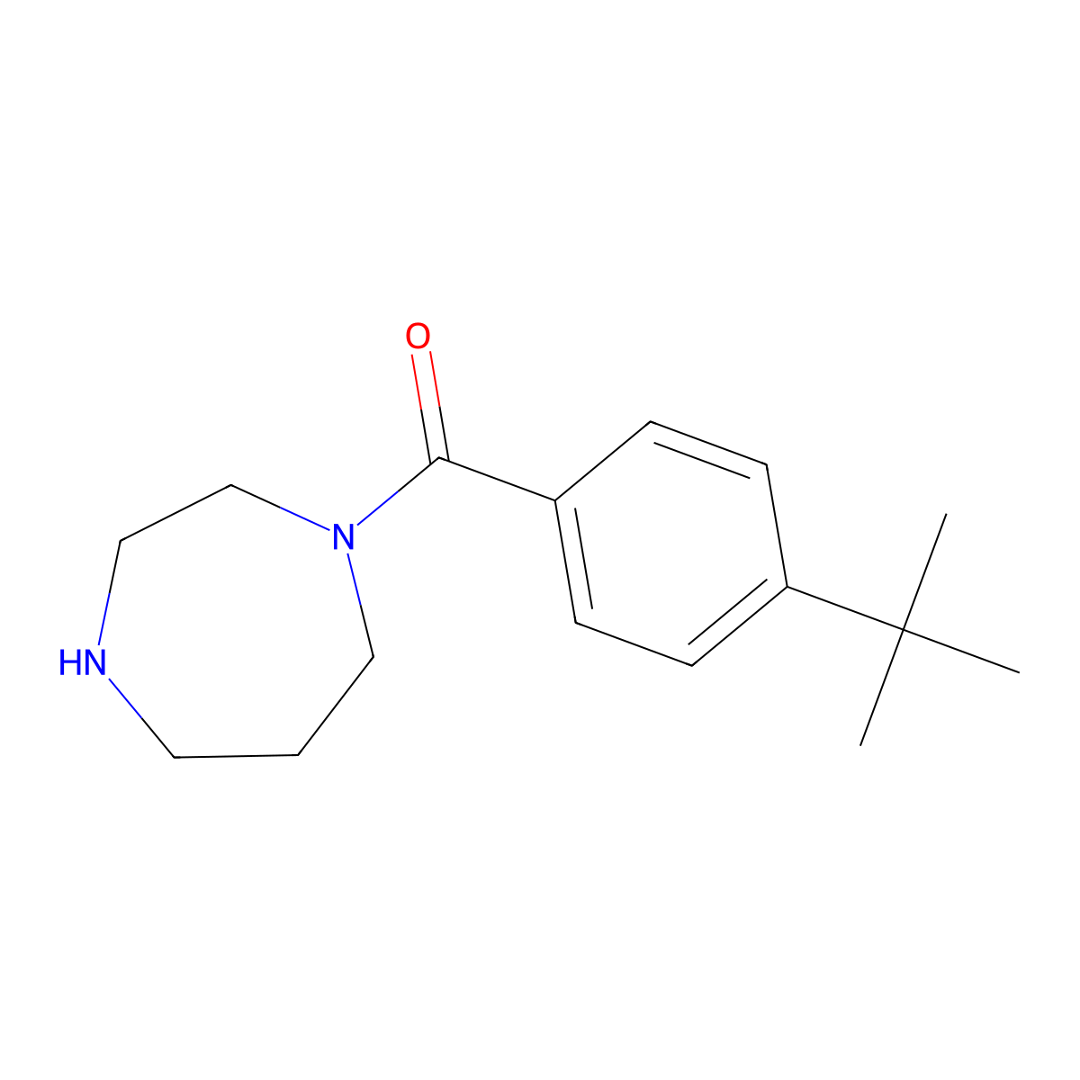 1-(4-Tert-butylbenzoyl)-1,4-diazepane molecular structure, CAS 815651-12-8