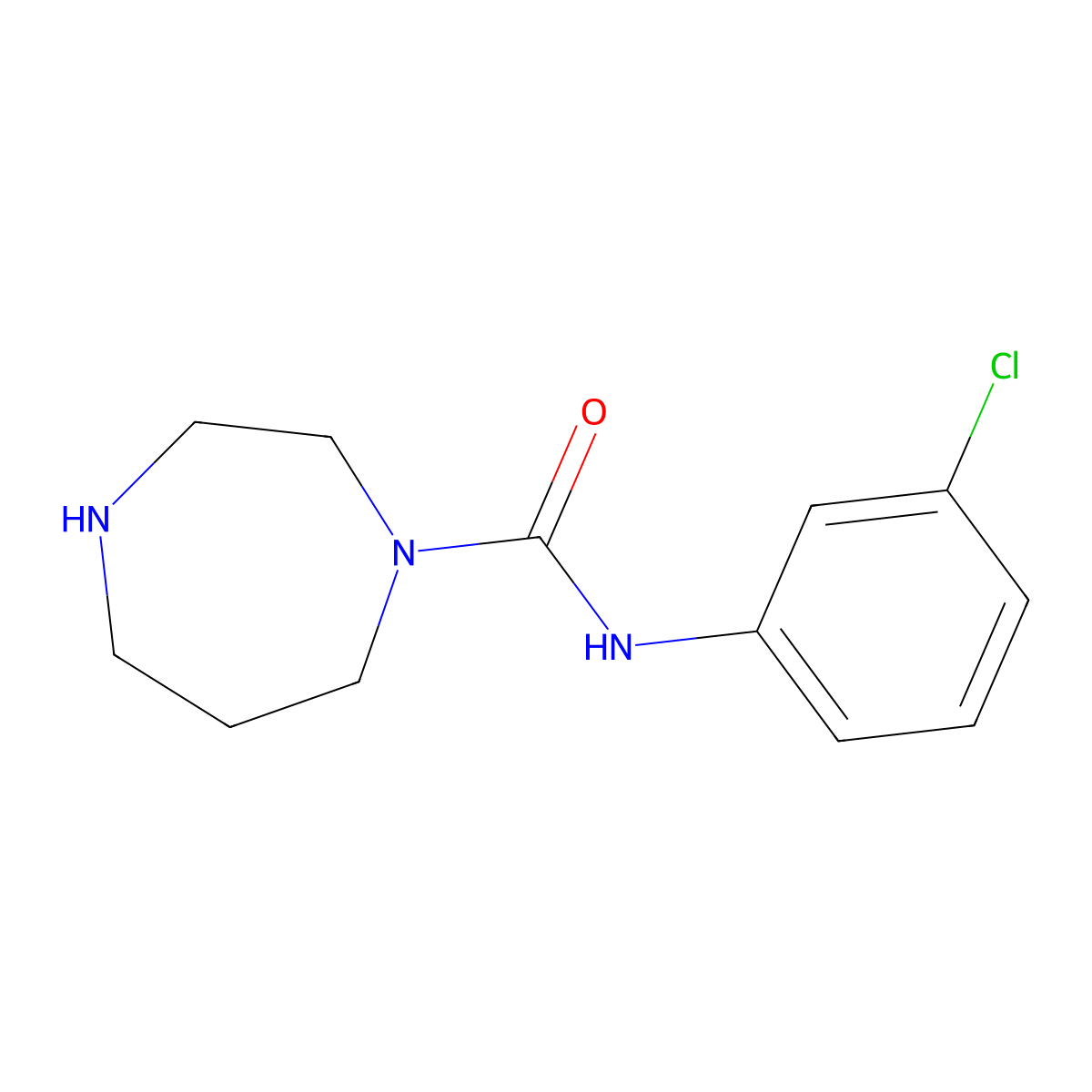 N-(3-Chlorophenyl)-1,4-diazepane-1-carboxamide molecular structure, CAS 815651-24-2