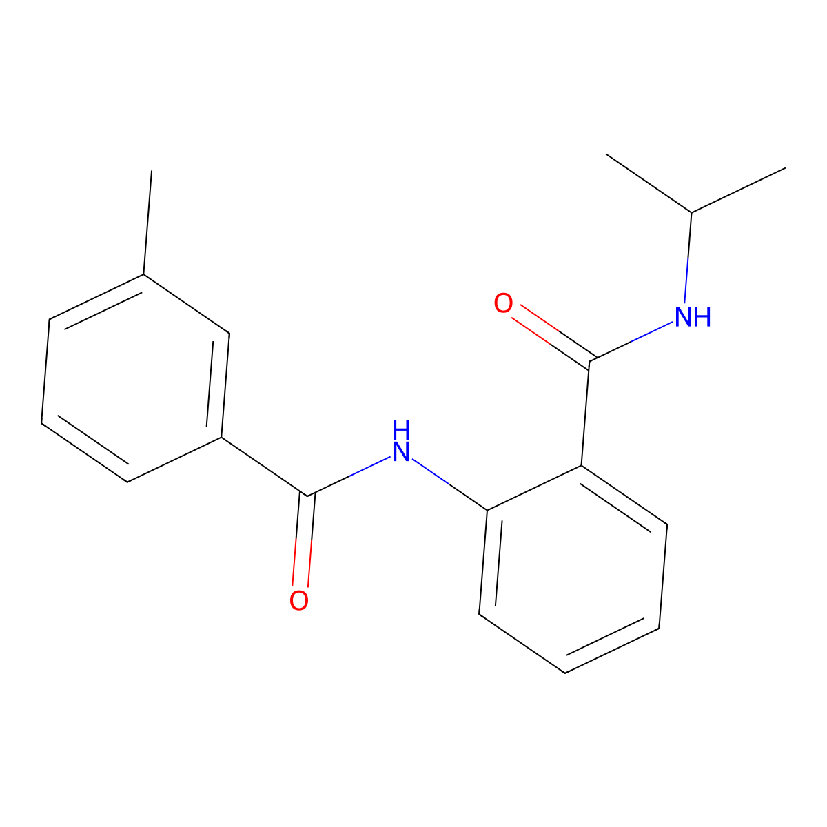 2-[(3-methylbenzoyl)amino]-N-propan-2-ylbenzamide molecular structure, CAS 815651-76-4