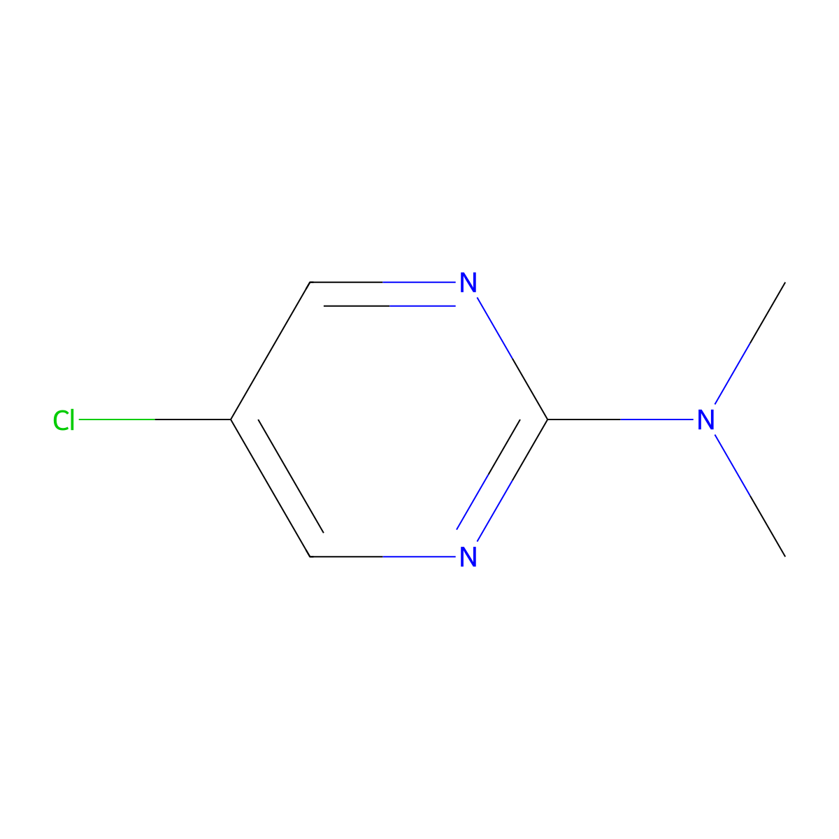 5-Chloro-2-dimethylaminopyrimidine molecular structure, CAS 81568-09-4
