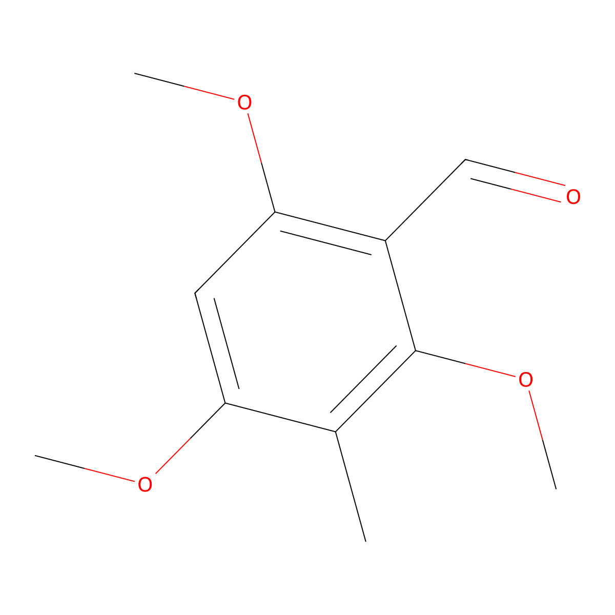 2,4,6-Trimethoxy-3-methylbenzaldehyde molecular structure, CAS 81574-58-5