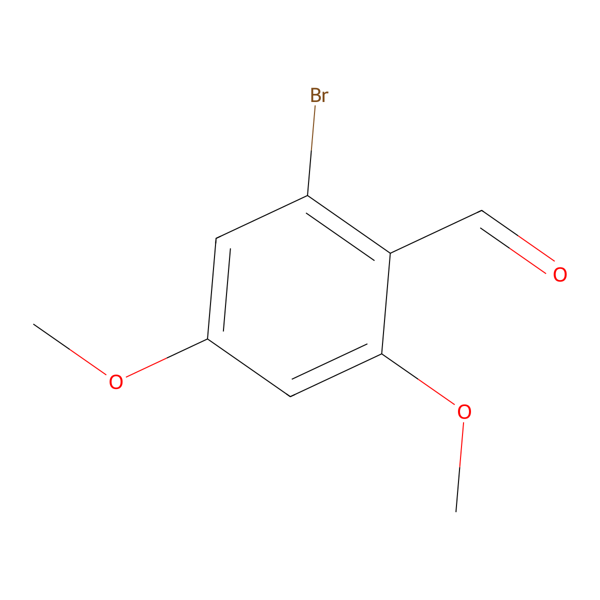 2-Bromo-4,6-dimethoxybenzaldehyde molecular structure, CAS 81574-69-8