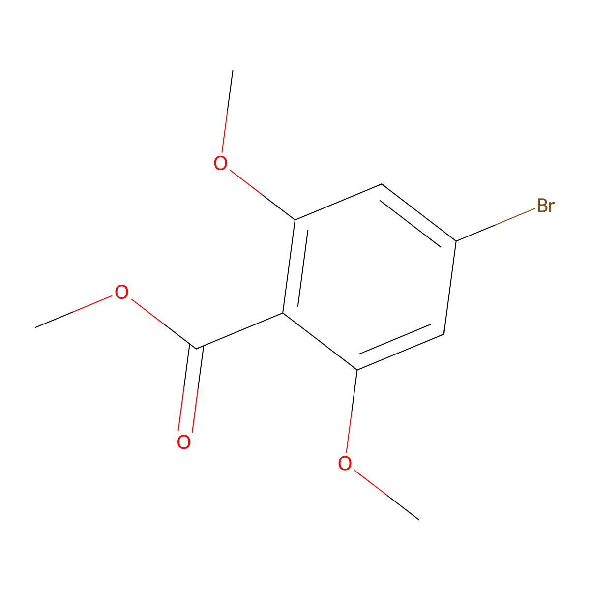 Methyl 4-bromo-2,6-dimethoxybenzoate molecular structure, CAS 81574-70-1