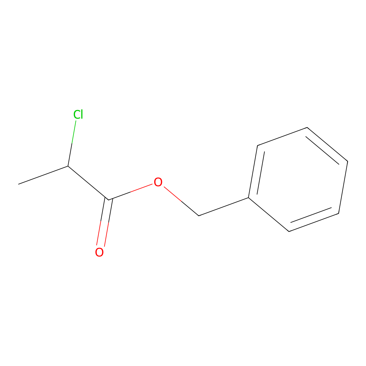 Benzyl 2-chloropropanoate molecular structure, CAS 81577-34-6