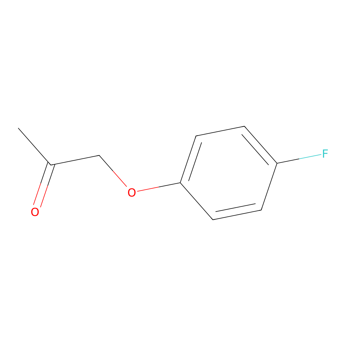 1-(4-Fluorophenoxy)propan-2-one molecular structure, CAS 81580-29-2
